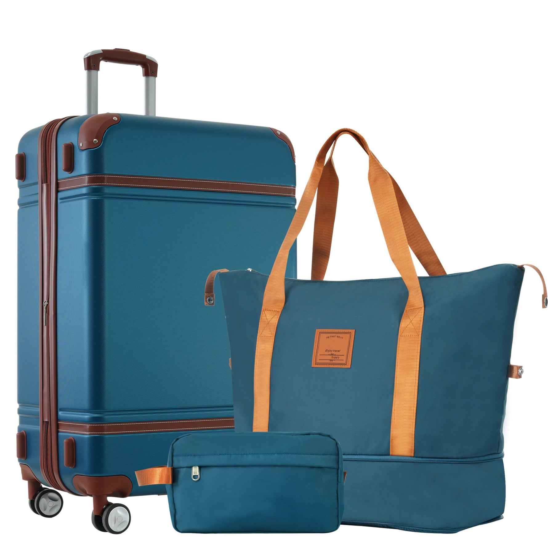 Hardshell 3-Piece Luggage Set with TSA Lock and Spinner Wheels