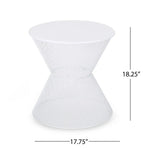 Nevada Contemporary Side Table with Mesh Design