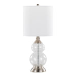 Belle Modern Seeded Glass Table Lamps – Set of 2