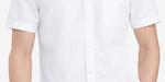 Tommy Hilfiger Men's Big & Tall Classic Fit Porter Textured Shirt White Size X-Large