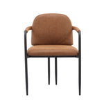Modern Dining Chair Set With Durable Iron Frame And Comfortable Fabric Upholstery