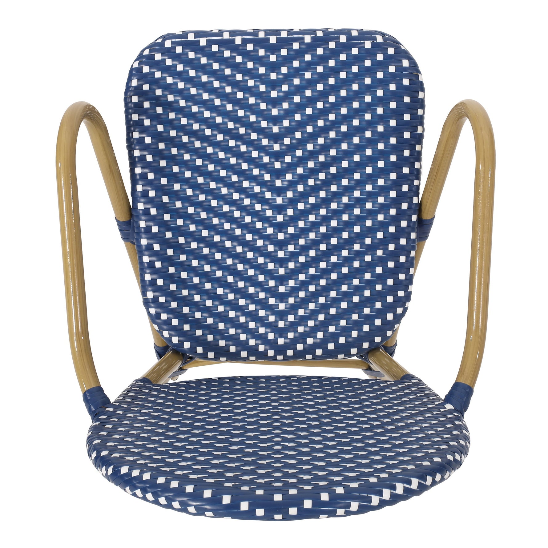 Outdoor PE Rattan and Aluminum 3 Piece French Bistro Set