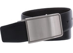 Perry Ellis Men's Rachel Plaque Belt Black