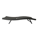 Wicker Chaise With Adjustable Reclining Seats (Set of 2) - Gray