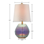 Iridescent Glass Table Lamp