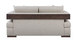 Niamey Loveseat With 2 Toss Pillows - Walnut