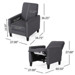 Elegant Push Back Chair for Home