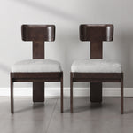 Upholstered Dining Fabric Side Chairs (Set of 2)