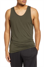 Calvin Klein Men's Stretch Modal Pajama Tank Green Size Medium