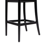 Arlin Upholstered Stool with Curved Back and Footrest - Set of 2