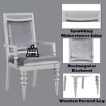 Maverick Arm Chair Set of 2 - Silver