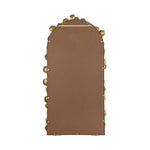 Full Length Arched Wall Mirror With Gold Leaf Accents