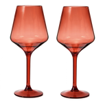 Saint Tropez Acrylic Stemmed Wine Glassware, Set of 2