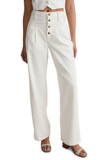 Madewell Button Fly High Waist Superwide Leg Jeans in Vintage Canvas, Size 28