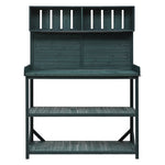TOPMAX 65" Large Wooden Farmhouse Rustic Outdoor Potting Bench Table