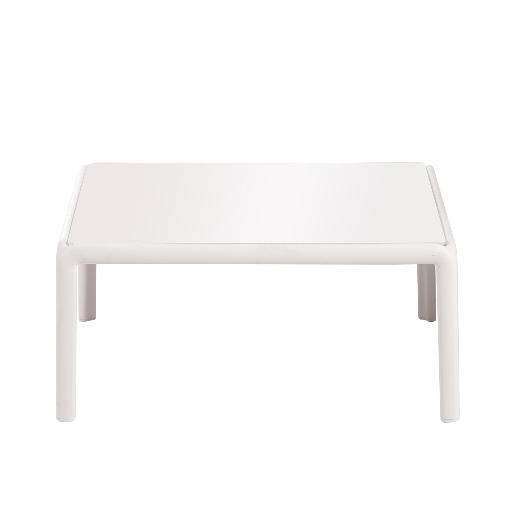 The Sleek All-Weather Resin Outdoor Loveseat and Coffee Table Set