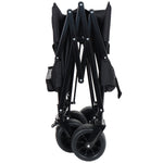 3-in-1 Convertible Folding Wagon Cart with Bench Seat & Storage