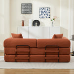 Folding Sofa Bed 78.5" Convertible Couch with 2 Pillows