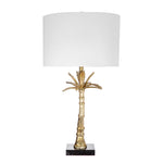 D16x31' Leaf Lamp with Marble Base Gold