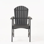 Outdoor Weather Resistant Acacia Wood Adirondack Dining Chairs (Set of 2)