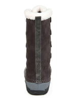 Journee Collection Women's Two Toned Insulated Waterproof Round Toe Lace Up Snow Boots Gray Size 10 M