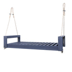 Twin Size Porch Swing Bed Seating Gray