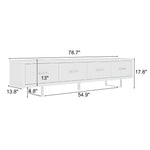 TV Stand With Slatted Drawers