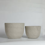 Round Concrete Planter Set of 2