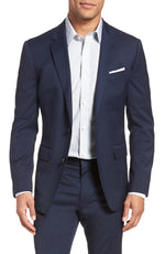 Bonobos Jetsetter Slim Fit Stretch Wool Blazer in Bright Navy, Size 40 Short