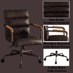 Harith Retro Top Grain Office Chair