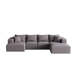 Modern Upholstered Sectional Boneless Couch Set