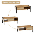 Modern Rattan Coffee Table 40.16 Inches