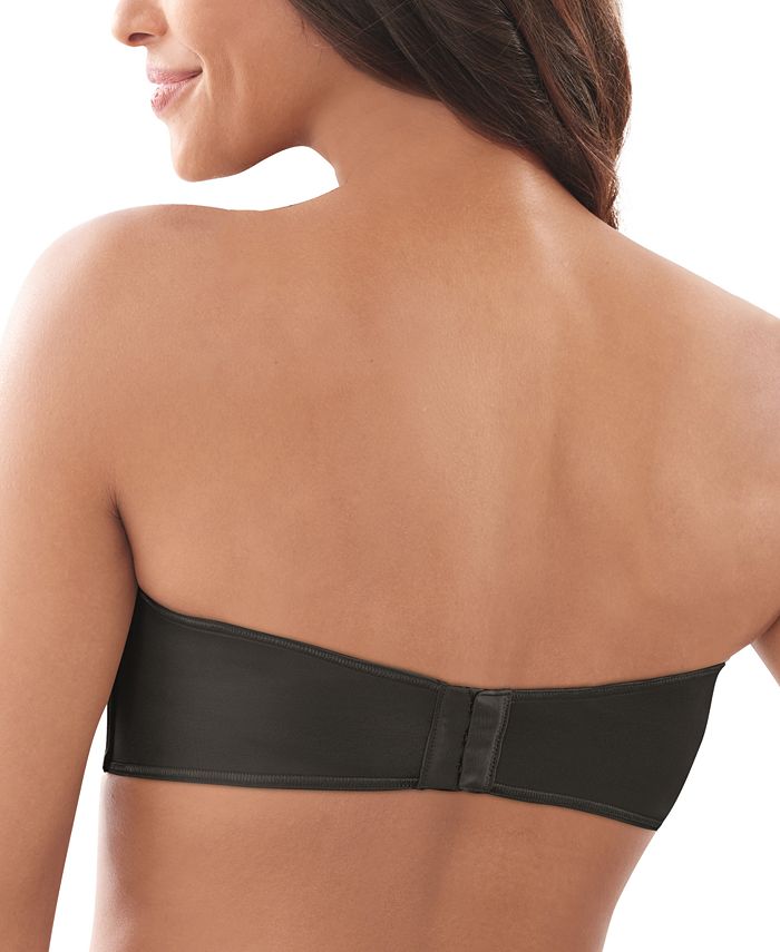 Lilyette Women's Strapless Defining Moments Shaping Underwire Bra Black Size 38 D