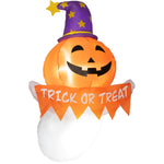 Inflatable Halloween Window Sticker Ghost with LED Lights – 41.3" Tall