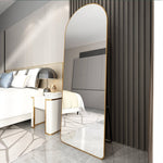 The 4th Generation Floor Mounted Full Length Mirror with Gold Frame