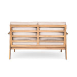 Outdoor 4pc Acacia Wood and Rope Sectional Patio Sofa Set