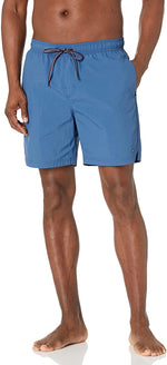 Tommy Hilfiger Men's Solid Swim Trunks Blue Size XX-Large