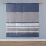 Queen Striped Comforter Set with Bed Sheets