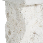 Talia Outdoor Patio Modern Artistry MGO Side Table, White