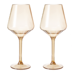 Saint Tropez Acrylic Stemmed Wine Glassware, Set of 2