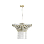 8-Light 23.6' Wide Crystal Waterfall Chandelier