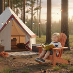 Wooden Kid's Adirondack Chair for Indoor and Outdoor Use