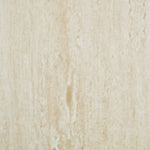Faux Travertine Round Coffee Table with Eye-Catching Relief Design