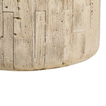 Outdoor Wood Grain Rustic MGO Side Table with Realistic Wood Vibe