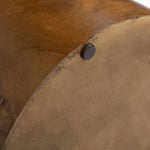 Nebula 22' Accent Pillar Side Table, Medium Brown Walnut Burl Wood