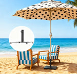 Convenient Metal Umbrella Stand Base with Adjustable Foot Pads