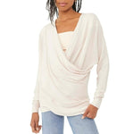 Free People Cozy With You Sweater - Champagne Toast