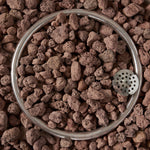 27' Bowl Shaped MGO 40,000 BTU Propane Fire Pit, Light Grey (Tank Cover not Included)