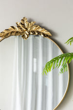 Large Round Wall Mirror With Metal Frame Circle Accent Mirror For Living Room Bedroom Entryway - Gold