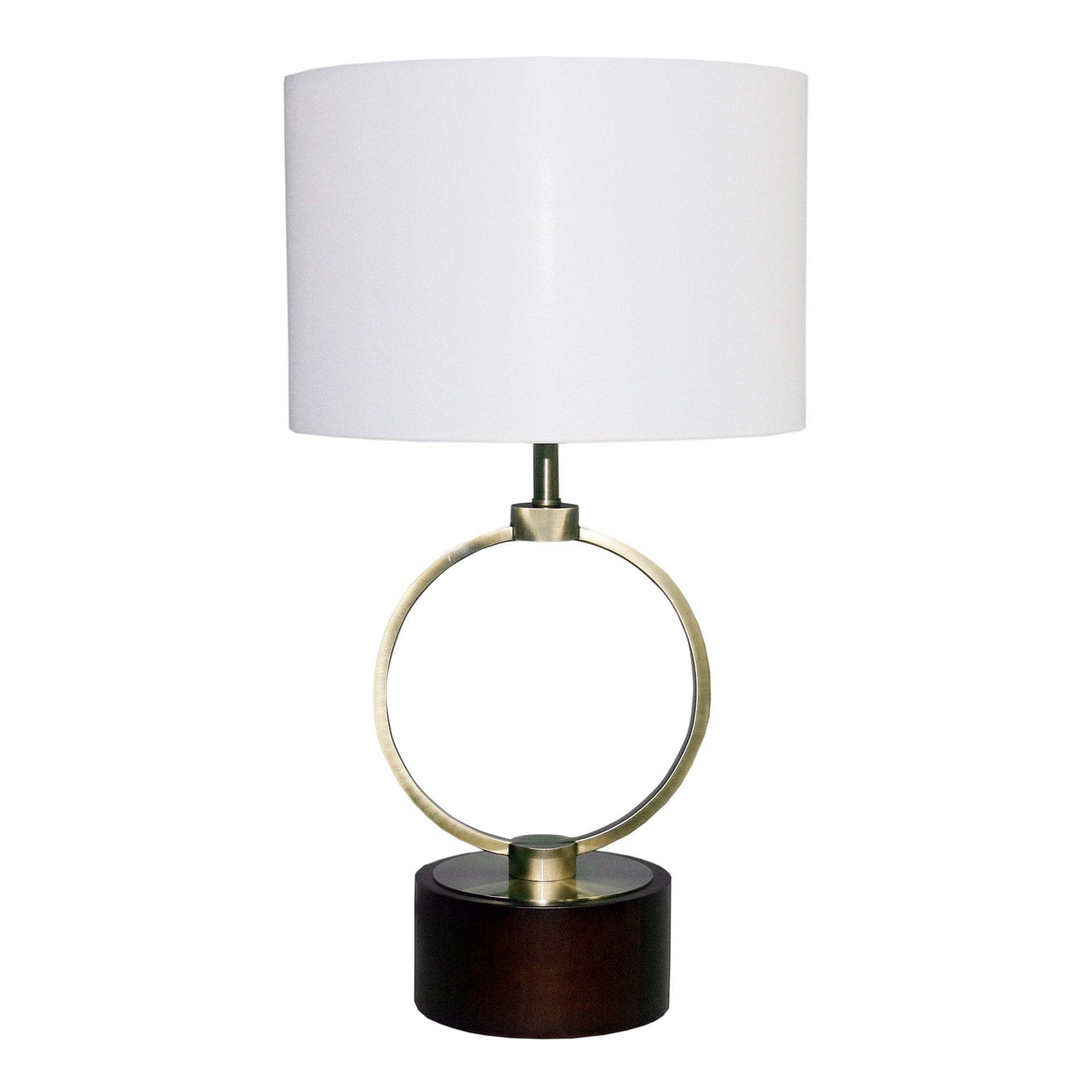 Nordic Home Creative Bedroom Table Lamp with Grid Metal Circular Design